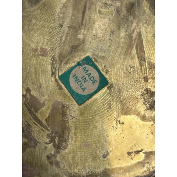 Small Vintage Brass Tea Kettle W/Wood Handle & Gooseneck Spout Patina READ - Picture 8 of 10